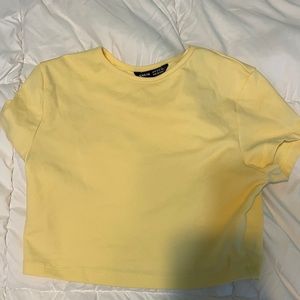 Yellow Crop Top Size Medium
